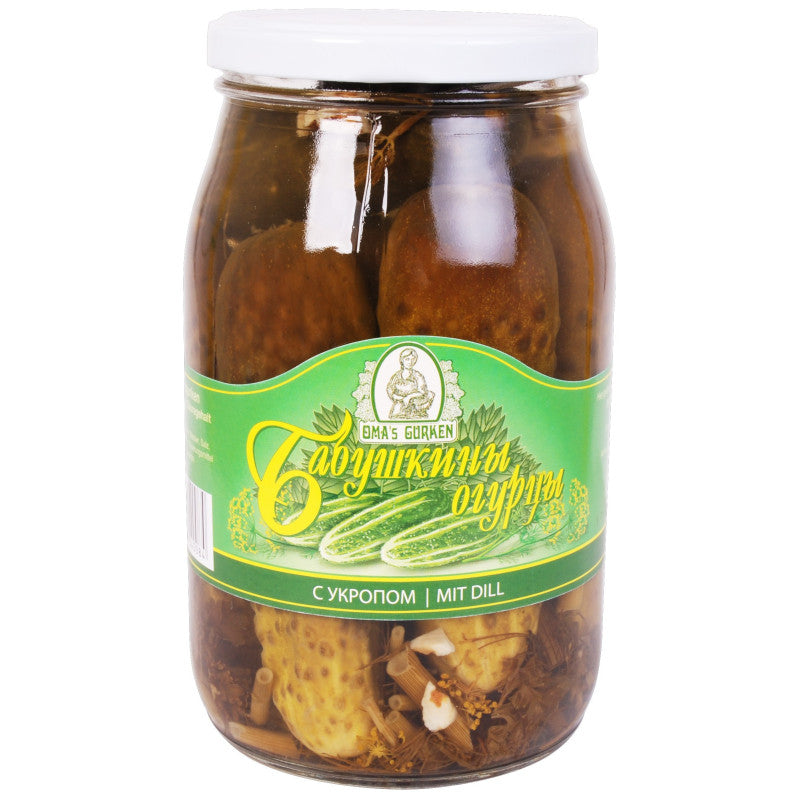Cucumbers "Grannies" with dill 900ml