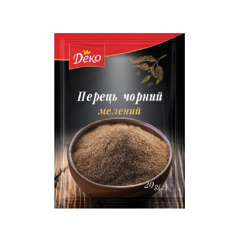 Deko Ground Black Pepper, 20g