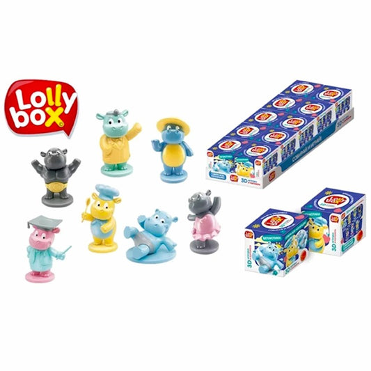 LollyBox Toy Hippos Lolly Candy, 11g