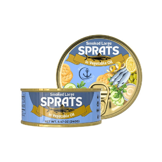 Smoked Large Sprats in Vegetable Oil, 240g
