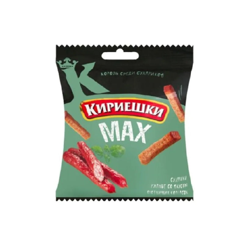 Kirieshki Rye Croutons with Sausage Flavor MAX, 40g