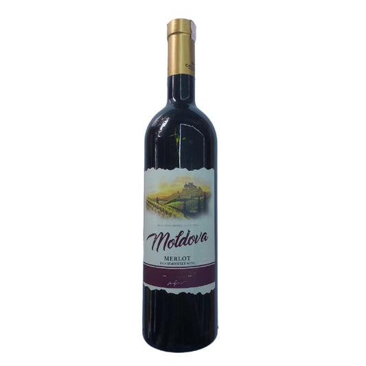 Moldova Merlot Red Semi Sweet Wine 11%, 0.75L