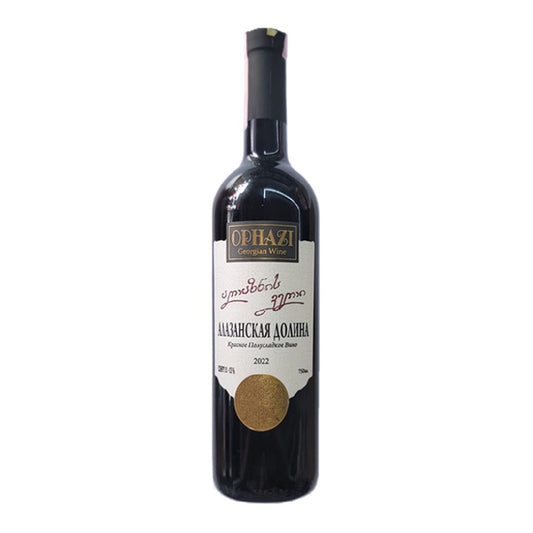 OPHAZI Alazani Valley Red Semi-Sweet Wine, 0.75L