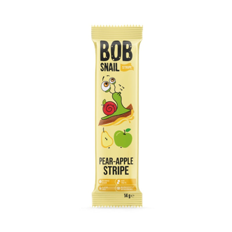 Bob Snail Natural Sweets Stripes Pear-Apple, 14g