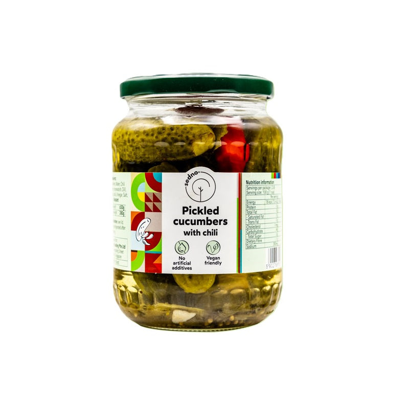 Sedno Pickled Cucumber with Chili, 650g