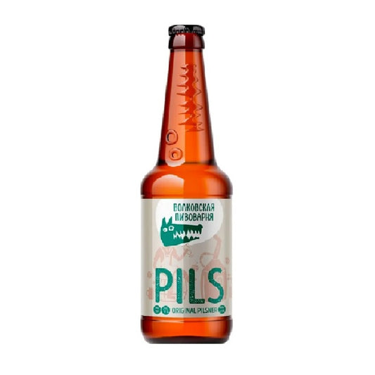 Volkovskaya Beer Pilsner Light 5.2% Glass, 0.45L