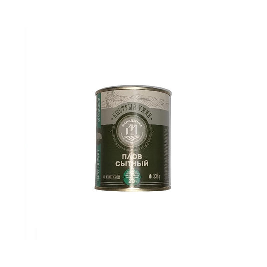 "PILAF SATISFYING" Canned Pork and Vegetables, 338g
