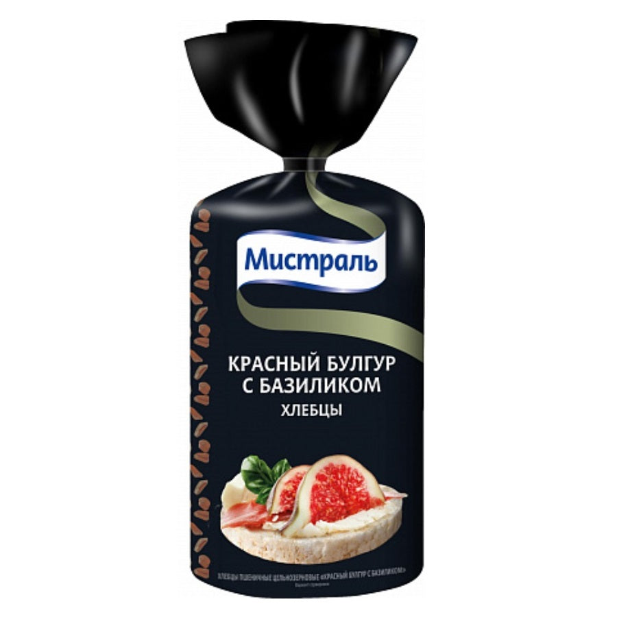 Mistral Red Bulgur Bread with Basil, 100g