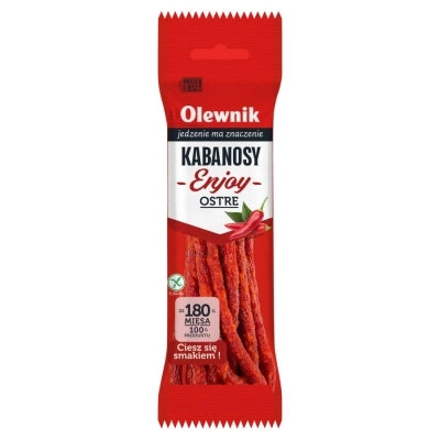 Olewnik Enjoy Spicy kabanos sausages with cayenne pepper 105g