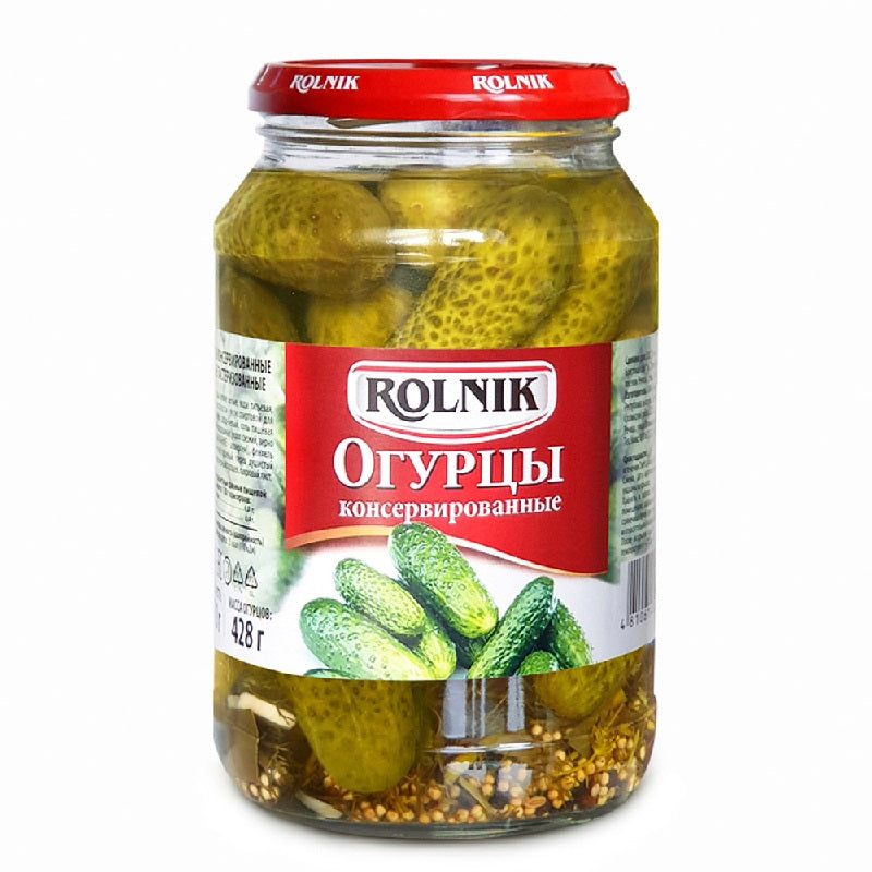 Rolnik Pickled Cucumbers with Vinegar, 1000g