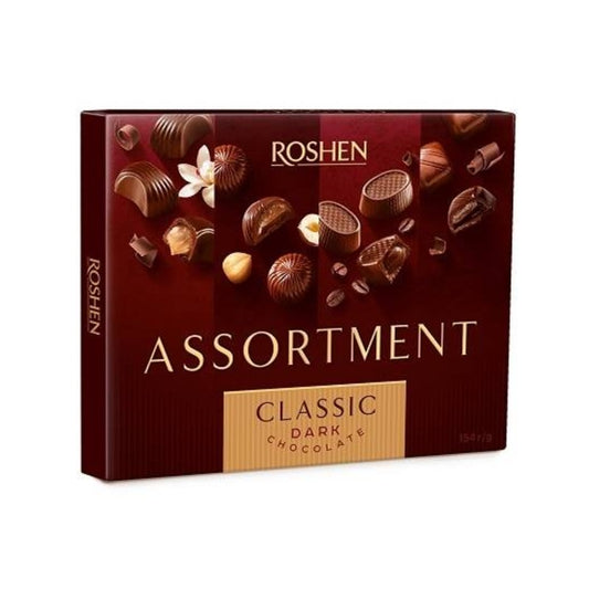 Roshen Assortment Classic Dark Chocolate, 154g