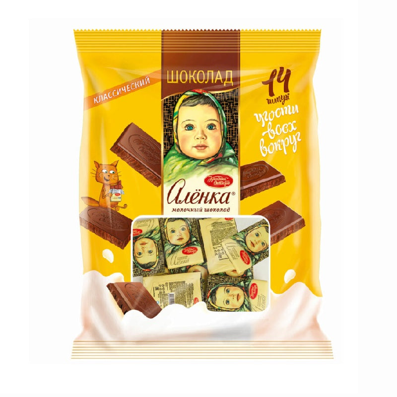 Chocolate "Alenka" with Milk Red October (15g*14pcs), 210g