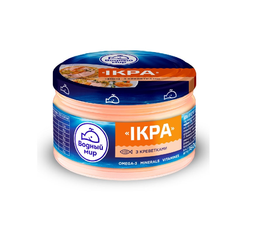 Capelin Caviar Cream Tender with Shrimp, 160g