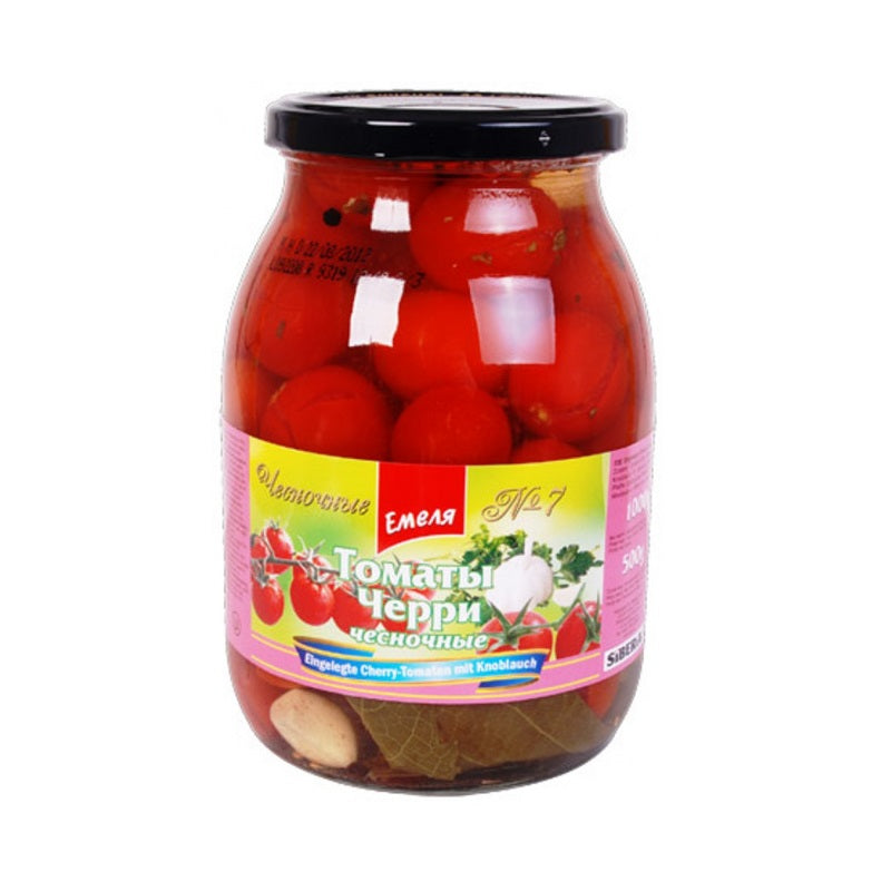 Emela Cherry Tomatoes with Garlic, 1000g