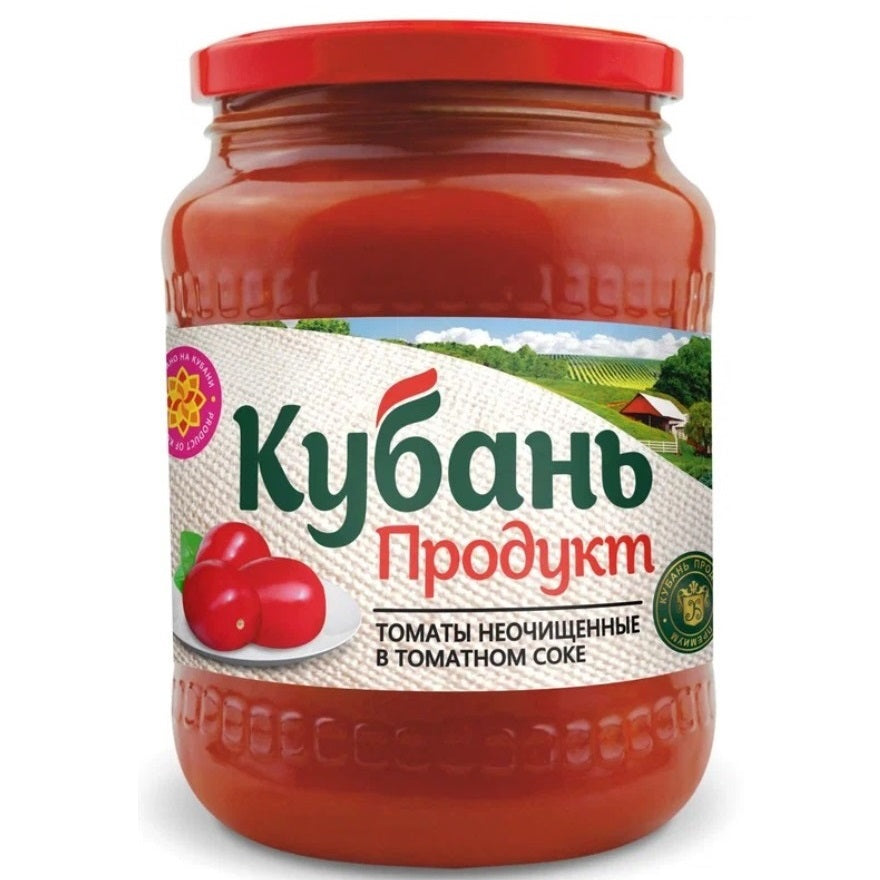 "KUBAN" Unpeeled Tomatoes in Tomato Juice, 680g