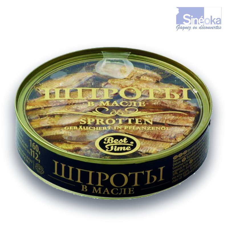 BEST TIME Smoked Sprats in Oil 160g