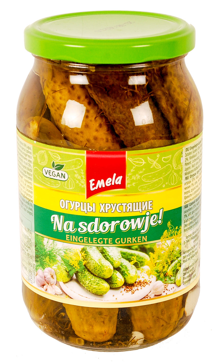 Emela Pickled Cucumbers Na sdorowje 900g