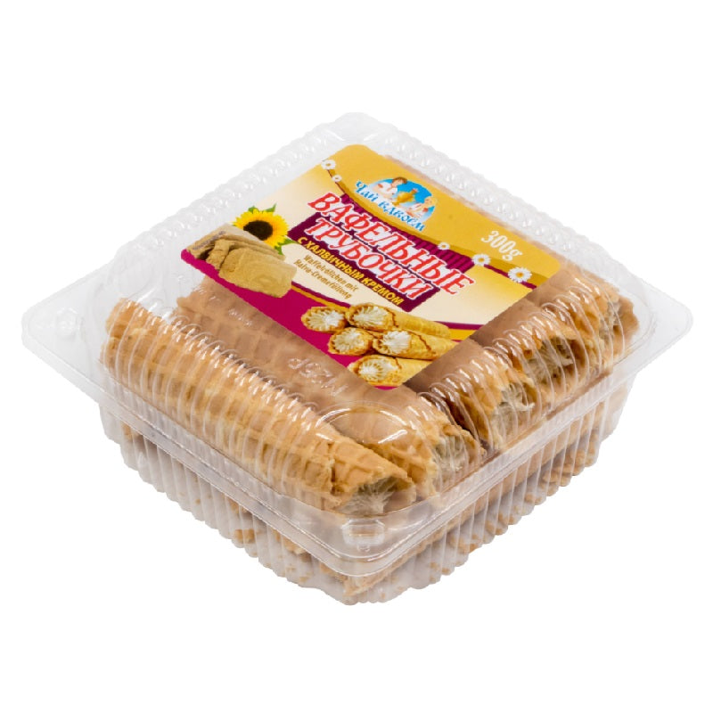 Waffle Rolls with Vanilla with Cream Filling, 300g