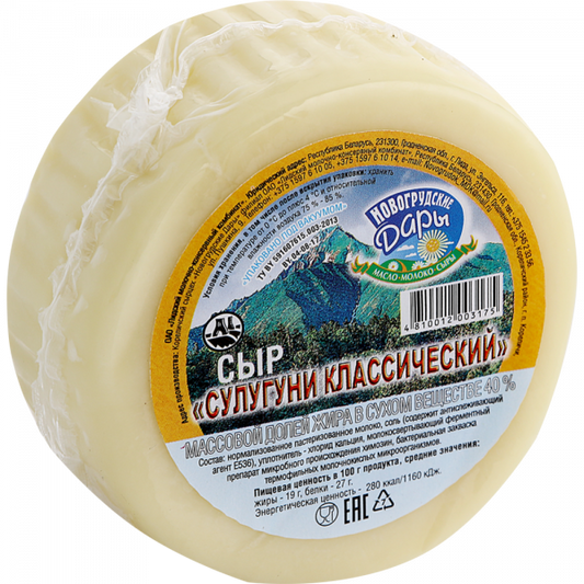 Cheese "Suluguni classic" in a vacuum package 40%, 430g