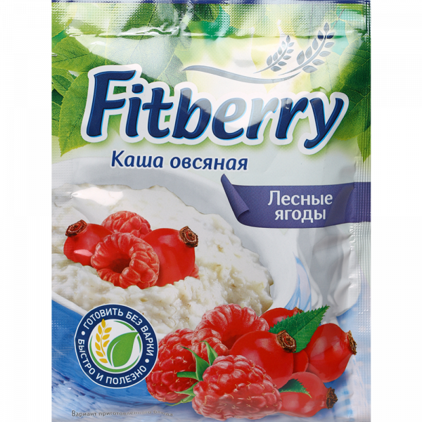 Oatmeal porridge "Fitberry" with wild berries, 35g