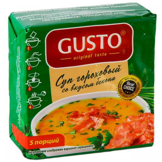 Pea soup "Gusto" with bacon flavor, 200g