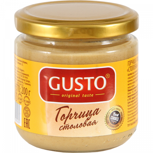 Mustard "Gusto" Canteen, 200g