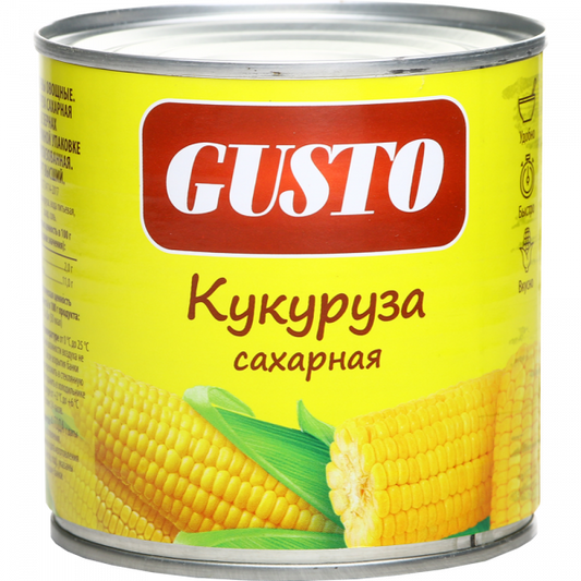 Sugar corn "Gusto" whole grain, 340g