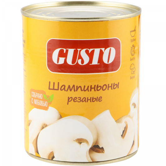 Sliced champignons “Gusto” 400g