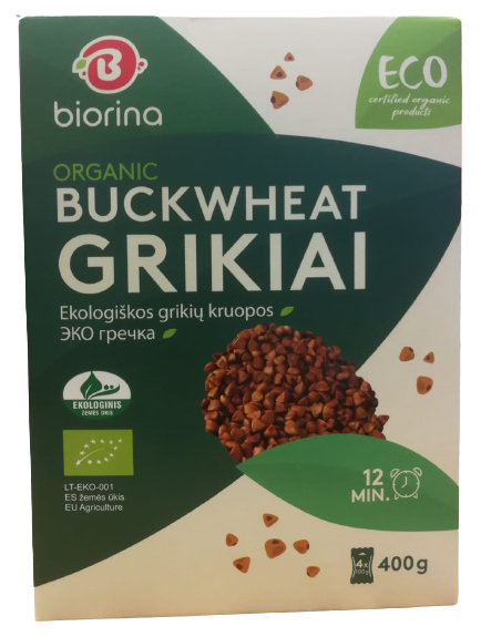 Organic Buckwheat, 400g (4 cooking bags x 100g)
