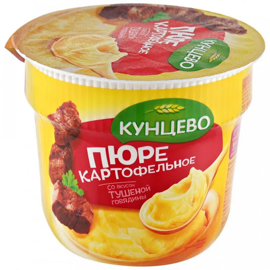 Potato puree with beef stew flavor Kuntsevo 40g