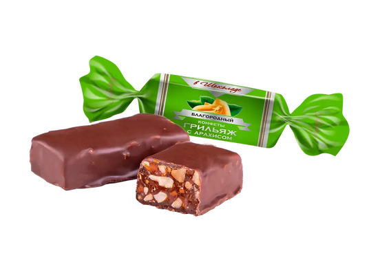 Grillage in chocolate with peanuts 180g