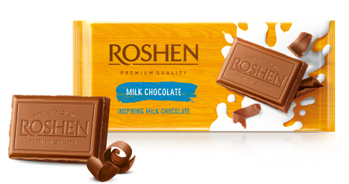 Roshen milk chocolate  90g