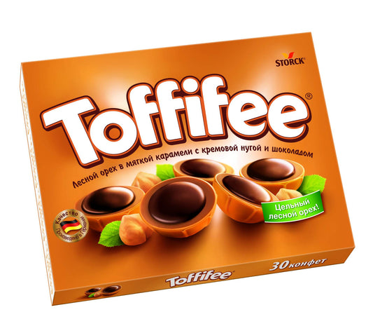 Toffifee hazelnuts in soft caramel with creamy nougat and chocolate 125g