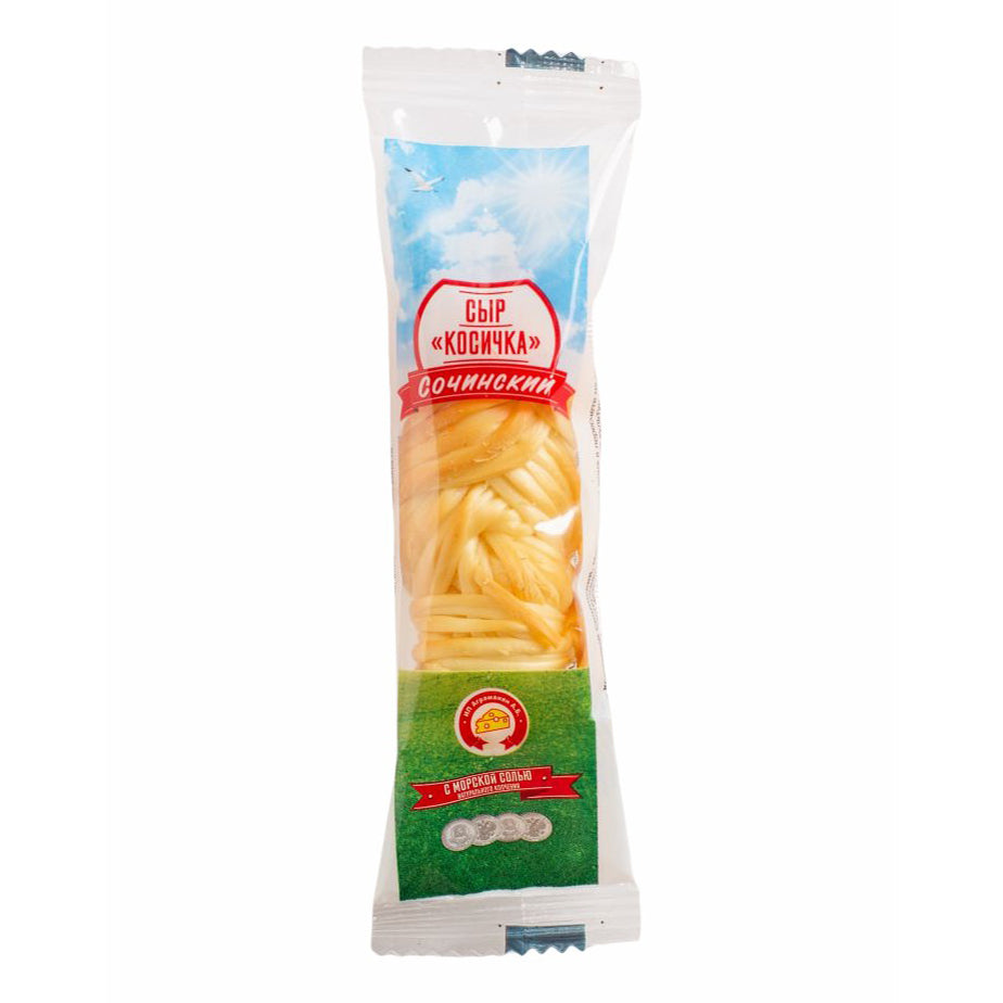 Cheese Kuban Cheese Company Smoked heese "Kosichka" Chechil Sochinskiy russian snack 15g