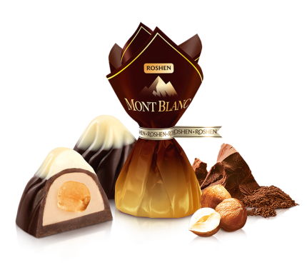 ROSHEN CHOCOLATES “MONT BLANC” WITH WHOLE HAZELNUT