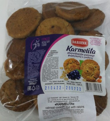 Oatmeal cookies and with raisins 300g