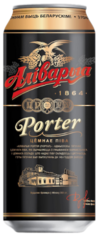 beer Alivaria Porter dark alc.  6.5% can  0.45L