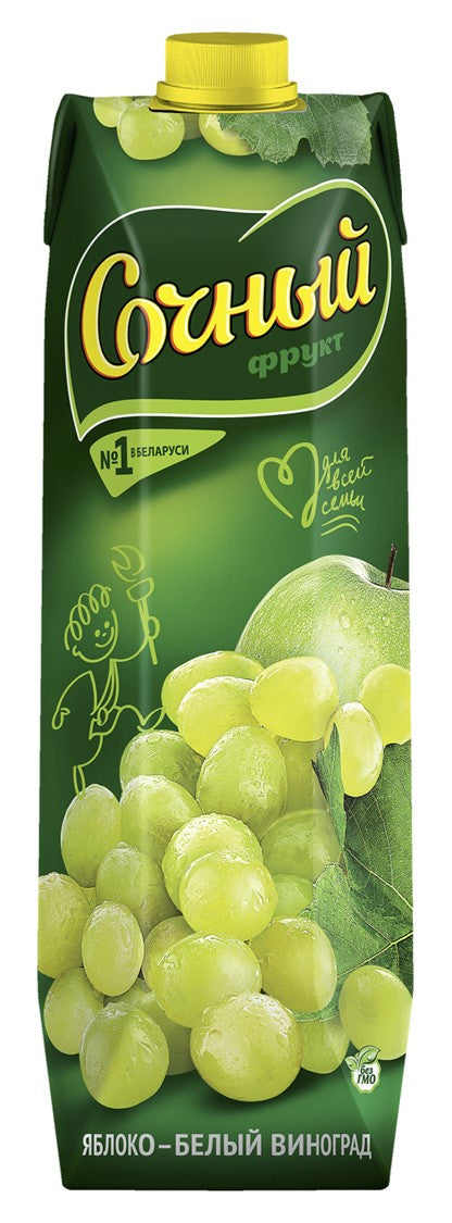 Apple White Grape Nectar Juicy 1L