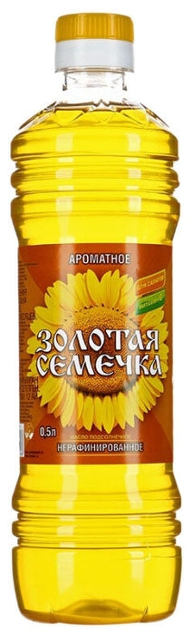 Sunflower oil "Golden Seed" 1L(unrefined)(нерафинированное)