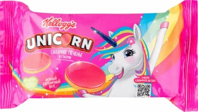 Cookies "Kellogg's" Unicorn, with strawberries, 105g