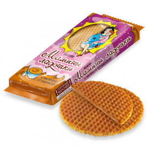 Wafers "Mom's palms" with boiled condensed milk, 225g