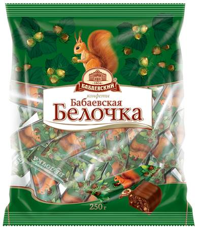 Chocolate Sweets "Babayevskaya belochka" (Made in Russia)  200g
