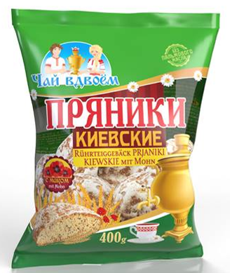 Gingerbread Pryanik "Kiewsky" (Without palm oil. Made in Ukraine.)  400g
