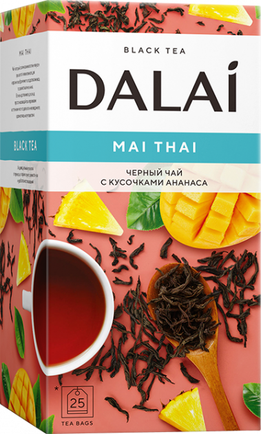 Black tea Dalai Mai Thai with pineapple pieces, 37.5g