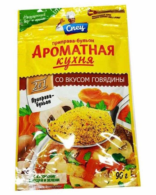 Seasoning-broth with beef flavor "Fragrant Kitchen" Special 90g