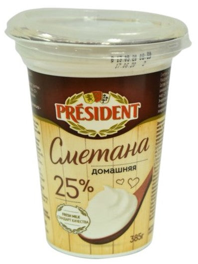 Sour cream Homemade Food Master 25%, 385g