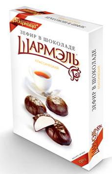 Marshmallow "Sefir" in dark chocolate 31.5% (Made in Russia.) 250g