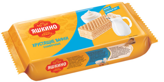 "Yashkino", waffles "Creamy", 300g