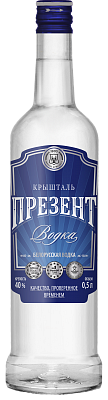 Vodka "Kryshtal Present" 40% 0.5L