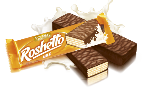 Roshen waffle Roshetto milk chocolate  32g
